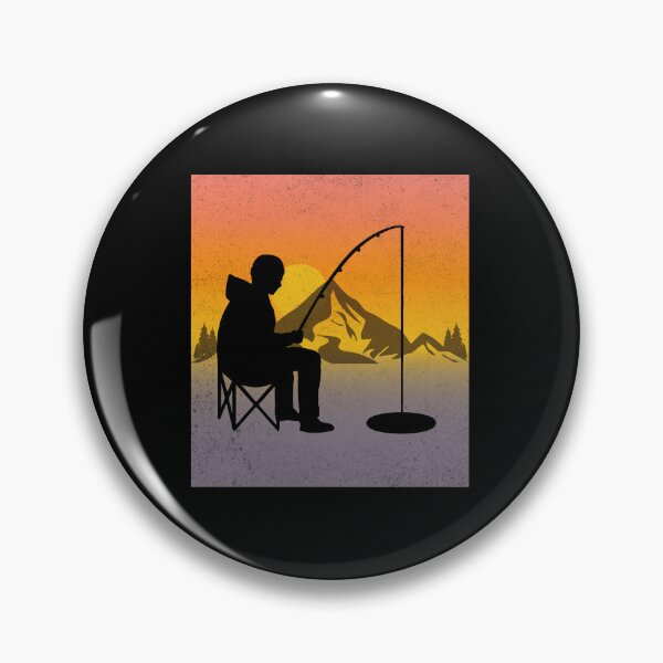 Item preview, Ice Fishing Fisher Winter Camping Mountain Nature designed and sold by CuteDesigns1.