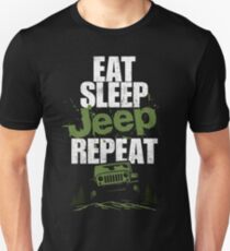 Eat sleep Jeep repeat Unisex T-Shirt