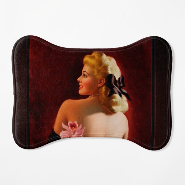 An Evening Orchid by Art Frahm Remastered Xzendor7 Classic Old Masters Reproductions Dog Mat