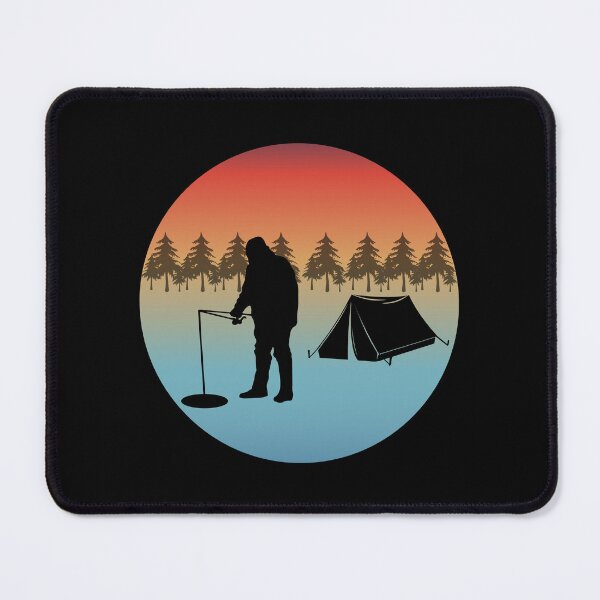 Item preview, Ice Fishing Fisher Winter Camping Camp Tent Nature designed and sold by CuteDesigns1.