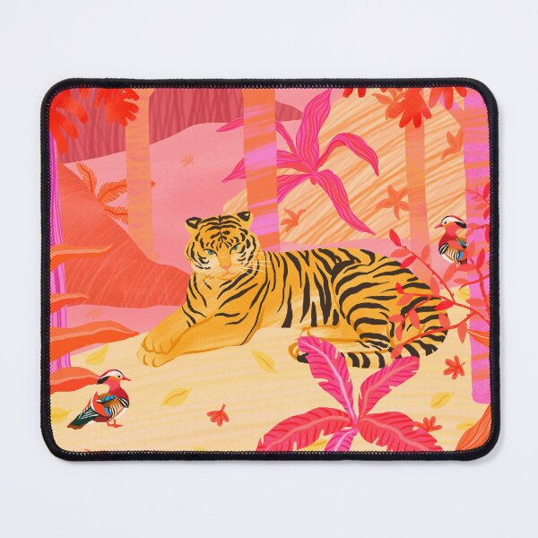 Item preview, Tiger and Mandarin Ducks designed and sold by SunLee Art.