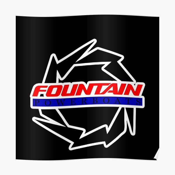 “Fountain Powerboats Boat” Poster for Sale by Shopbatak | Redbubble