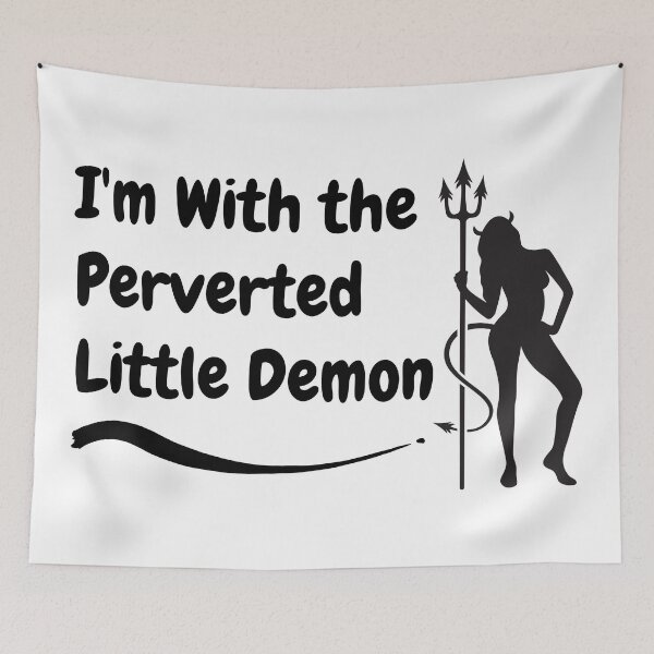 Item preview, Swinger Lifestyle I'm With the Perverted Little Demon designed and sold by swingersshop.