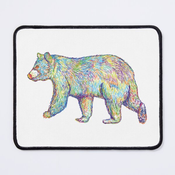Item preview, Colorful walking bear, colorful, poster, phone case, Sticker, gift card, artboard print, Hardcover Journals, iPhone Cases&Skins, Scarves, Canvas Print, Framed Art Print, Photographic, Metal Print, designed and sold by SpiralStairShop.