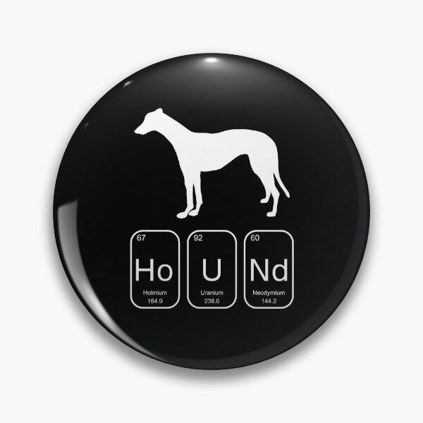 Item preview, White Greyhound Periodic Table Elements Hound designed and sold by GreytGraphicals.