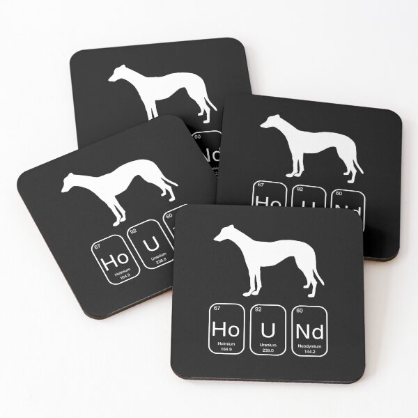 Item preview, White Greyhound Periodic Table Elements Hound designed and sold by GreytGraphicals.