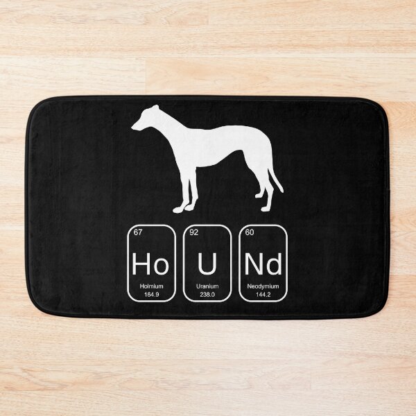 Item preview, White Greyhound Periodic Table Elements Hound designed and sold by GreytGraphicals.