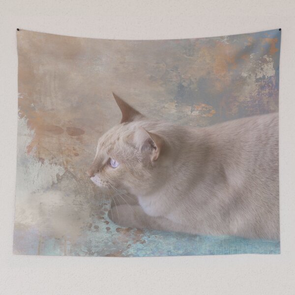 Item preview, Red Point Siamese Cat with Blue Eyes One designed and sold by Elisabeth Lucas.