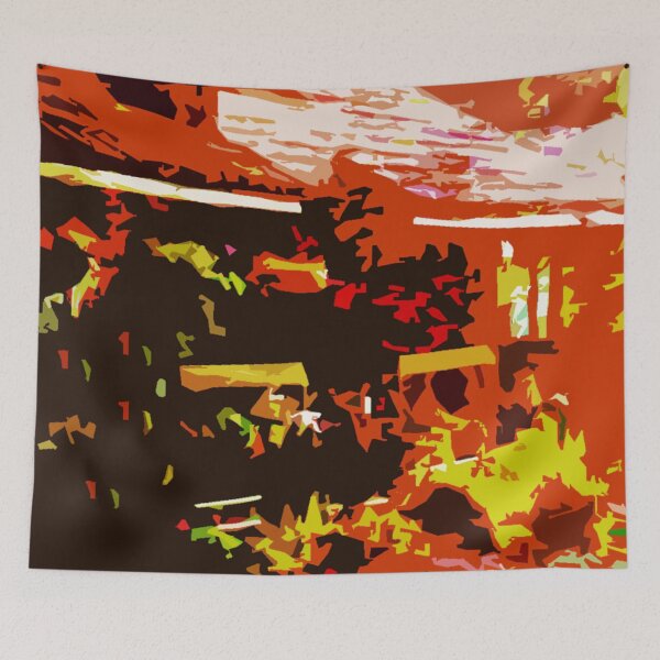Item preview, Abstract House in the Woods with Flowers designed and sold by Carlo Varo.