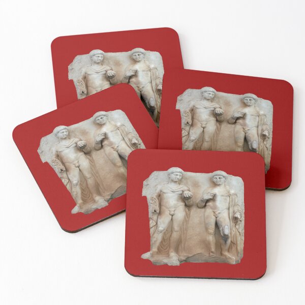 Item preview, Two Princes Roman Sebasteion Relief Sculpture Cut Out designed and sold by taiche.