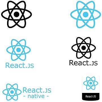 Artwork thumbnail, react js sticker set by yourgeekside