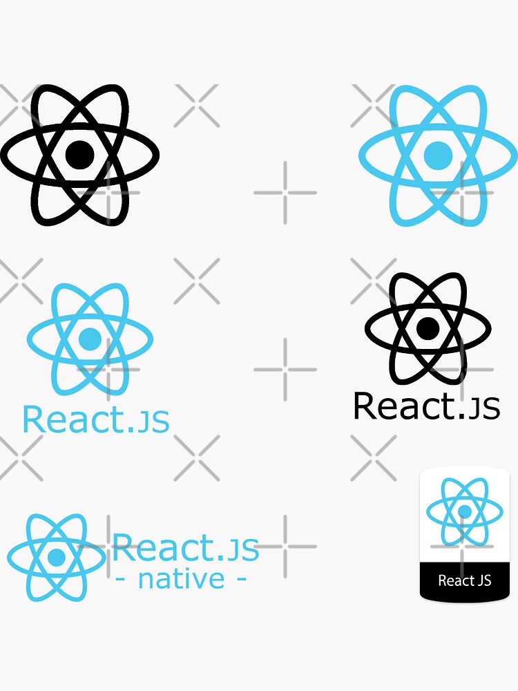Thumbnail 3 of 3, Sticker, react js sticker set designed and sold by yourgeekside.