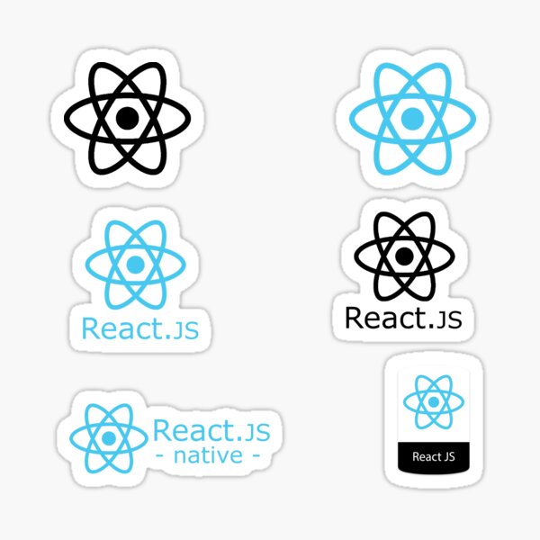 Item preview, react js sticker set designed and sold by yourgeekside.