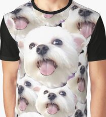 Happy Maltese Graphic T-Shirt