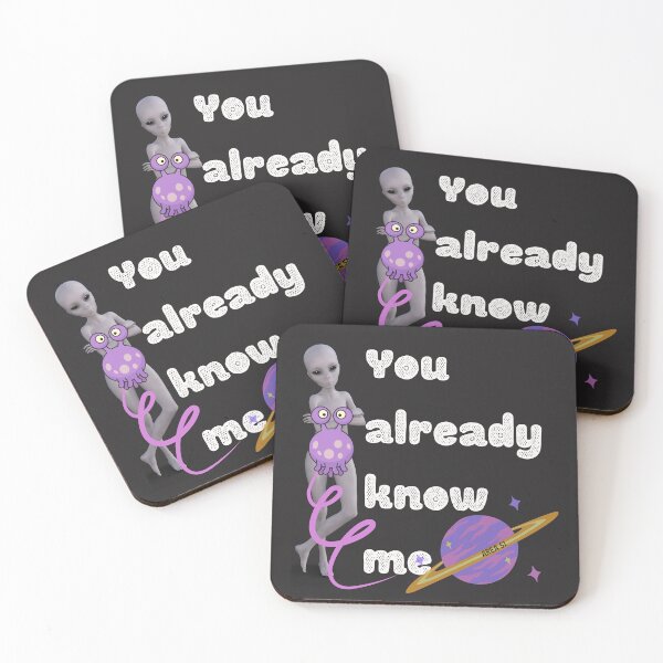 Item preview, You already know me alien and spaceship design reminds you of strange and unusual things in the world and over Area 51 for those interested in aliens, UFO, and other unusual phenomenon lovers.  designed and sold by tranquilbeach.