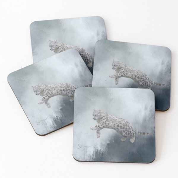 Item preview, Jumping Snow Leopard One designed and sold by Elisabeth Lucas.