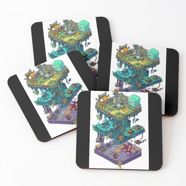 Item preview, Dungeons and Isometric Dragons Metal Print designed and sold by HarriwonV782.