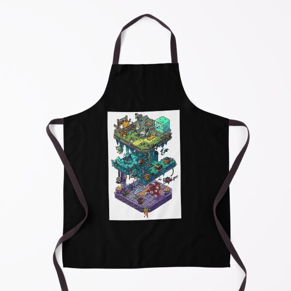 Item preview, Dungeons and Isometric Dragons Metal Print designed and sold by HarriwonV782.