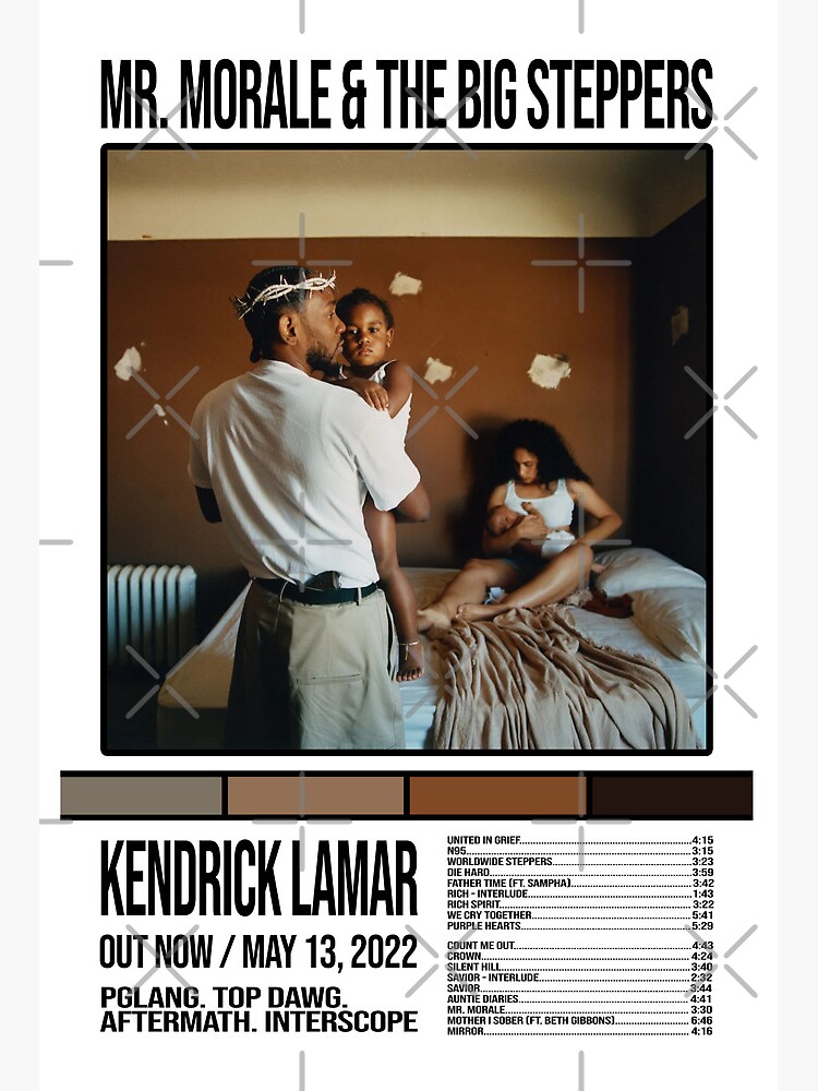 art poster Mr. Morale & the Big Steppers - Kendrick Lamar Art Board Print  for Sale by VitaminRed