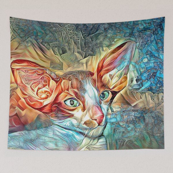 Item preview, Fantasy Oriental Shorthair Kitty designed and sold by Elisabeth Lucas.
