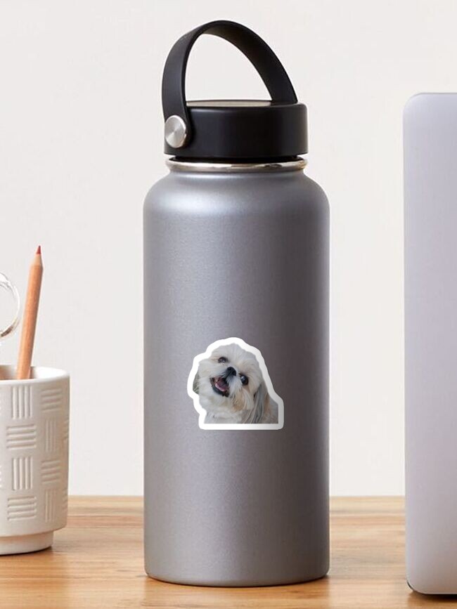 Imagen 1 de 3, Pegatina con la obra Shih Tzu, diseñada y vendida por lindseymorrison.