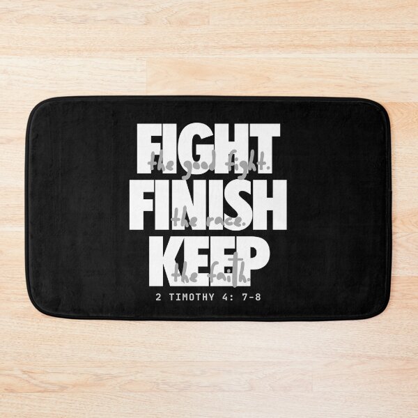 Item preview, Fight the good fight (white). 2 Timothy 4:7-8 designed and sold by Cane & Abel Creations ..