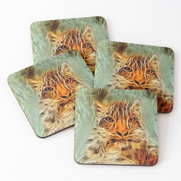 Item preview, Fiery Snow Leopard designed and sold by Elisabeth Lucas.