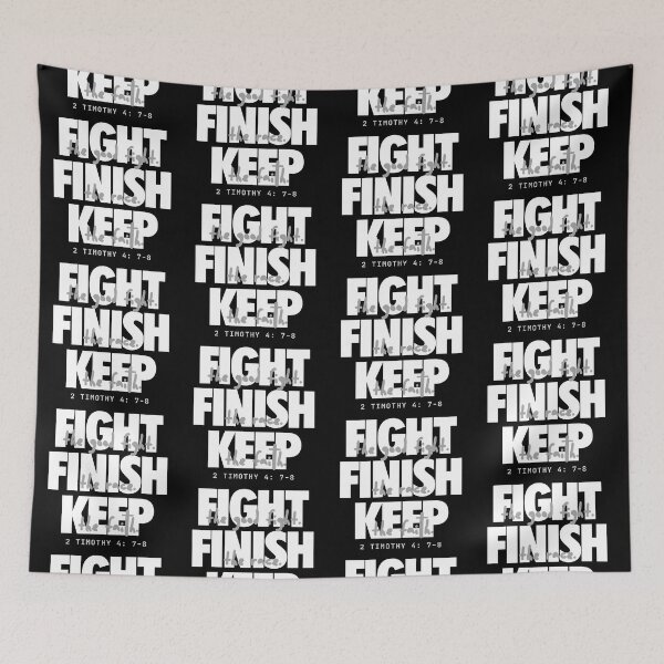Item preview, Fight the good fight (white). 2 Timothy 4:7-8 designed and sold by Cane & Abel Creations ..