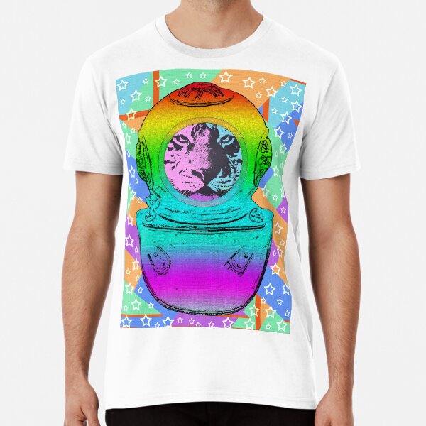 TIGER ASTRONAUT Premium T-Shirt