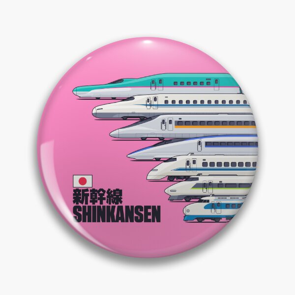 Item preview, Shinkansen Bullet Train Evolution Pink designed and sold by VoodooCircus.