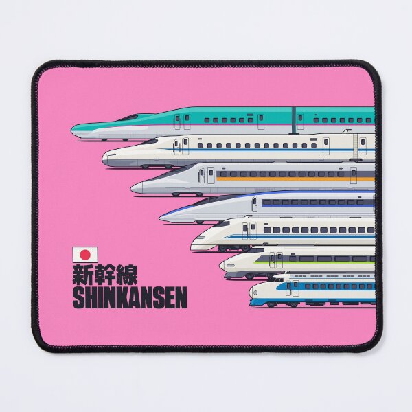 Item preview, Shinkansen Bullet Train Evolution Pink designed and sold by VoodooCircus.