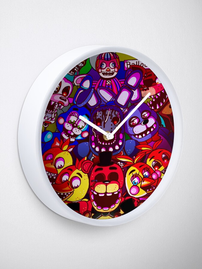 FNAF Plush Foxy Clock for Sale by Amberlea-draws