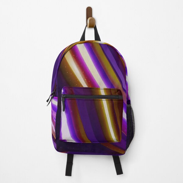 Item preview, Strips Abstract Digital Art Golden Purple  designed and sold by Tshirtstory.