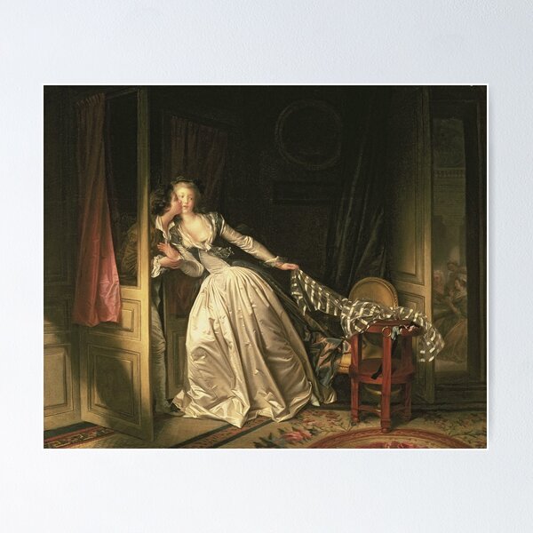 Item preview, Jean-Honore Fragonard -  The Stolen Kiss designed and sold by artcenter.