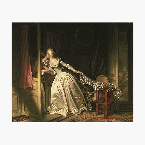 Item preview, Jean-Honore Fragonard -  The Stolen Kiss designed and sold by artcenter.
