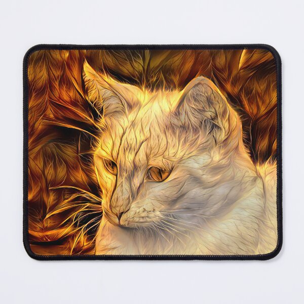 Item preview, White Cat with Copper Eyes designed and sold by Elisabeth Lucas.