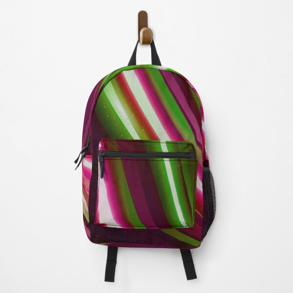 Item preview, Strips Abstract Digital Art Green Pink designed and sold by Tshirtstory.