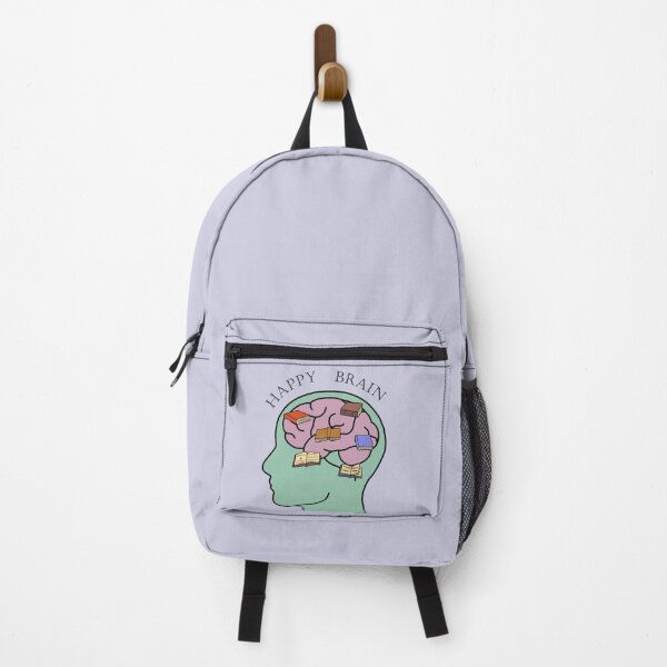 Item preview, happy brain with books art. designed and sold by Pattern Petals.