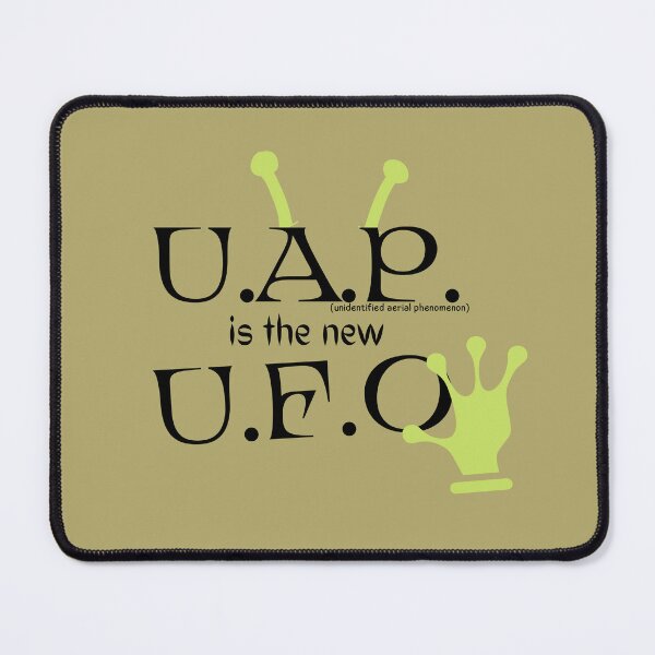 Item preview, Unidentified Aerial Phenomenon (black) design reminds you of strange and unusual things in the world and over Area 51 for those interested in aliens & UFOs designed and sold by tranquilbeach.