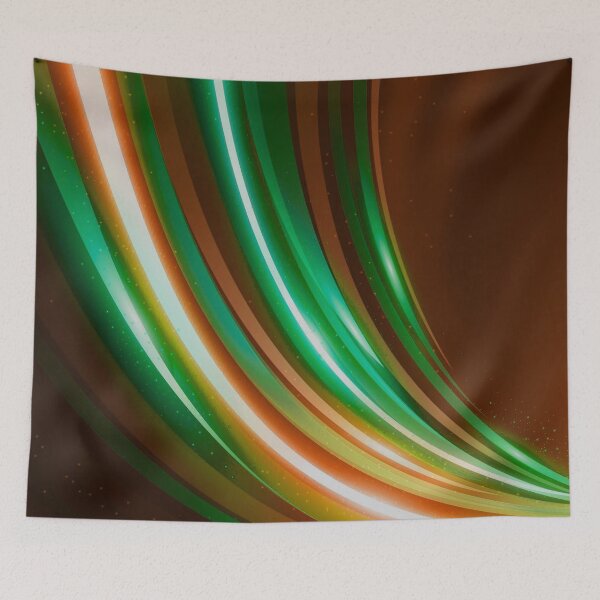 Item preview, Strips Abstract Digital Art - Yellow Green  designed and sold by Tshirtstory.