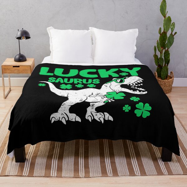 Item preview, St Patricks Day Dinosaur Boys Kids Toddler Luckysaurus designed and sold by HugheDemeyer.