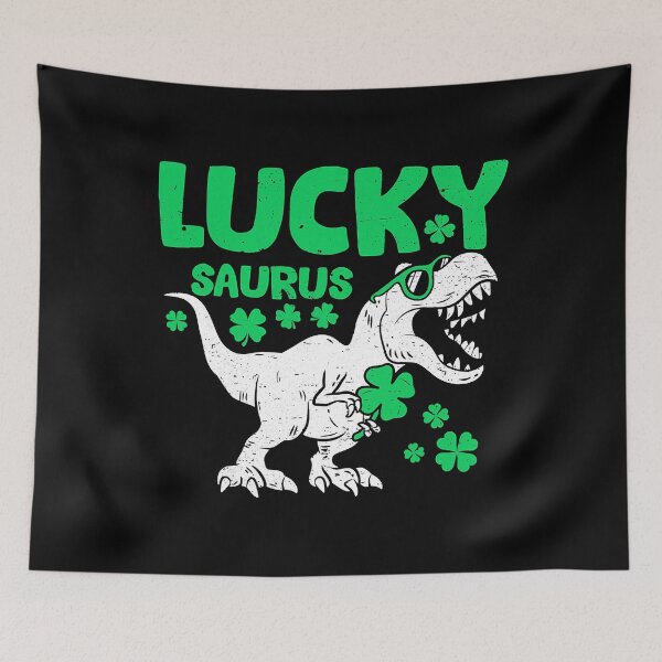 Item preview, St Patricks Day Dinosaur Boys Kids Toddler Luckysaurus designed and sold by HugheDemeyer.