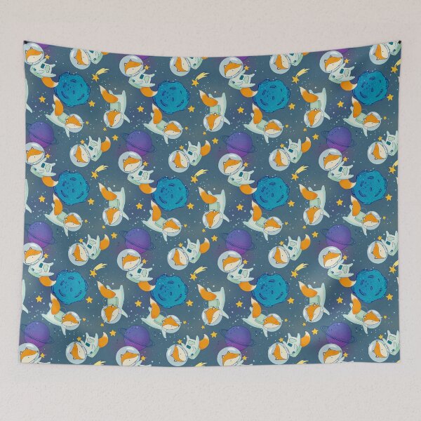 Item preview, Space foxes designed and sold by FallenBrick.