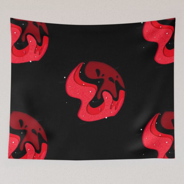 Item preview, Red and Black anime art designed and sold by Boztik-Designs.