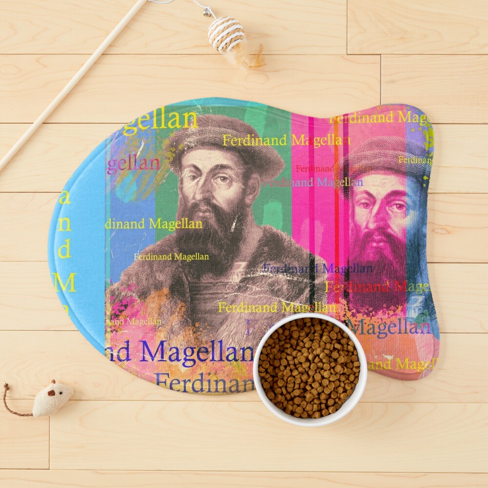 beautiful Ferdinand Magellan seafarer portrait, aesthetic collage