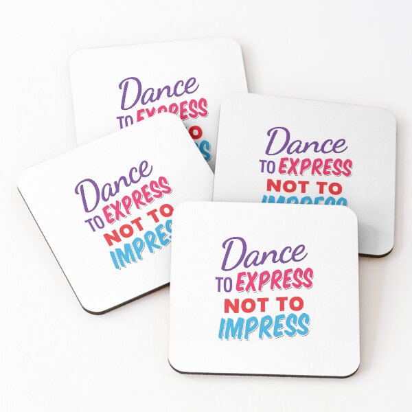 Item preview, 'Dance To Express Not To Impress' (White) designed and sold by The Button Gal.
