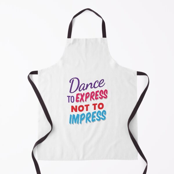 Item preview, 'Dance To Express Not To Impress' (White) designed and sold by The Button Gal.