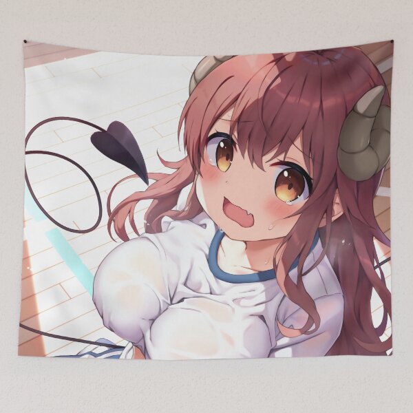 Item preview, Yuko Yoshida The Demon Girl Next Door Portrait Art designed and sold by delfinart.