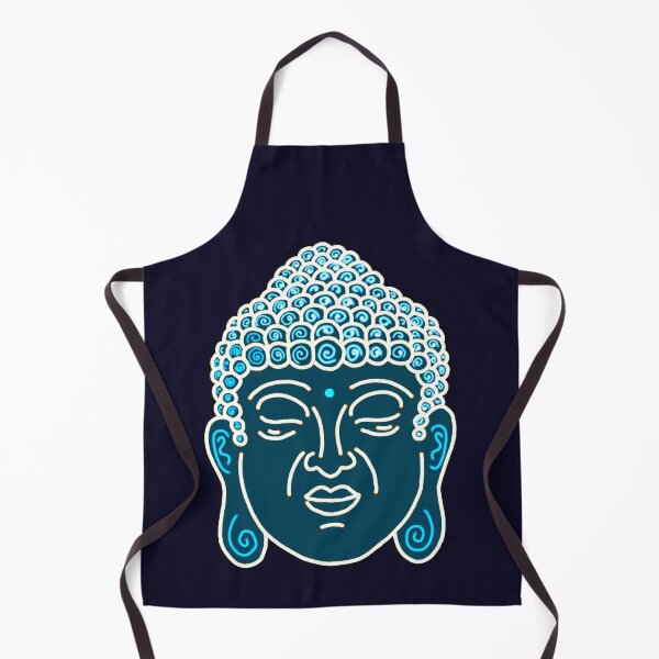 Item preview, blue buddha digital art- hand drawn art. designed and sold by Pattern Petals.