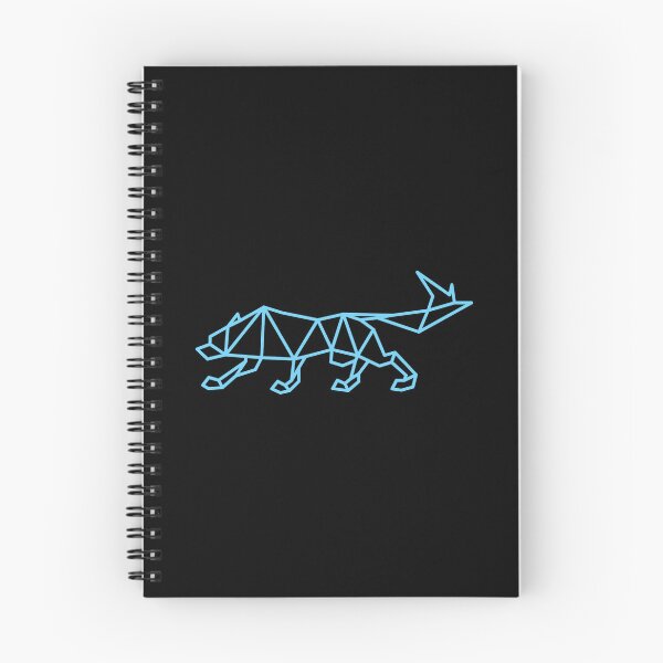 Item preview, GEOMETRIC BLUE WOLF STALKING designed and sold by the Zarock Shop.